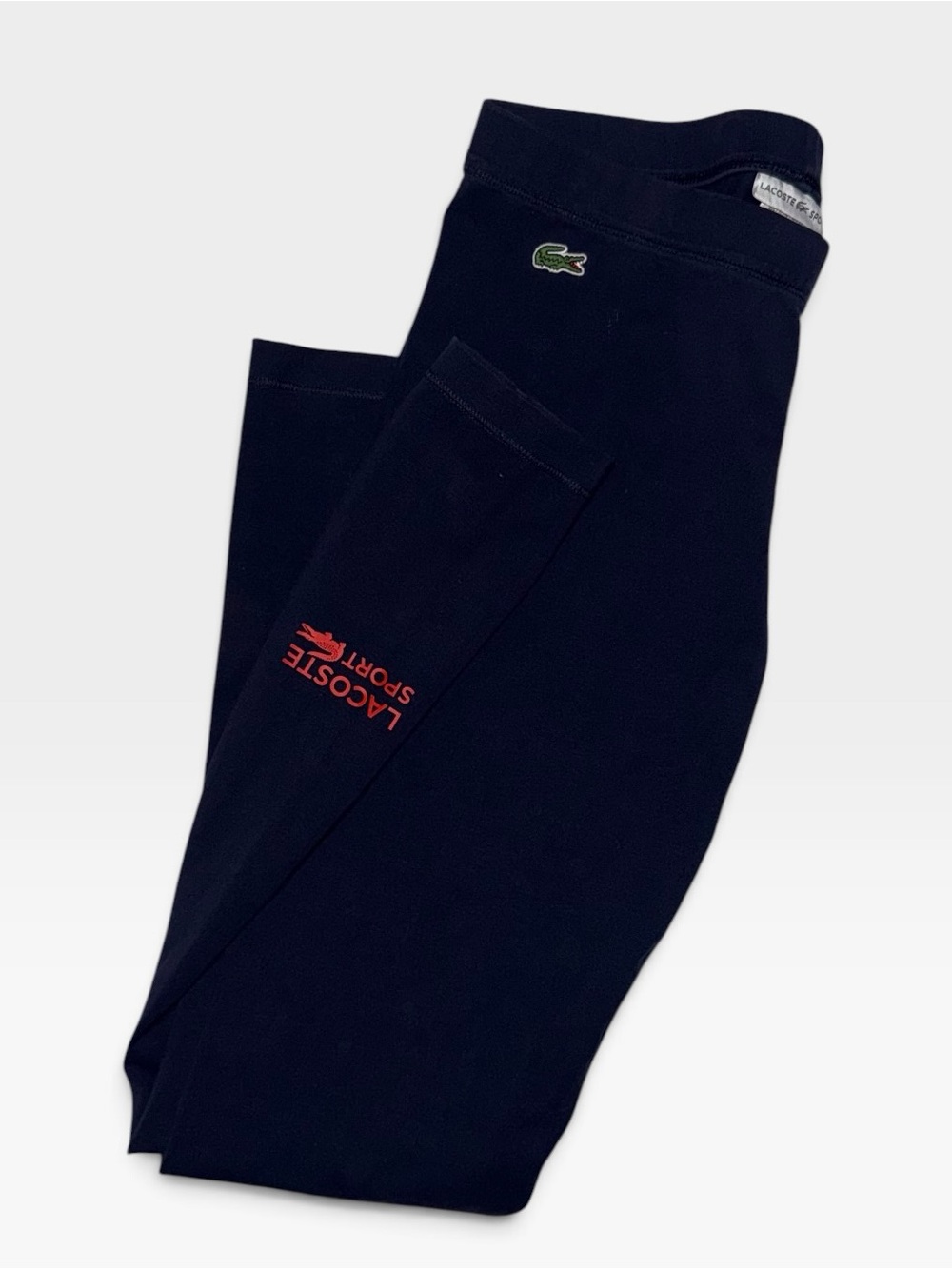Lacoste Navy & Red Logo Leggings
